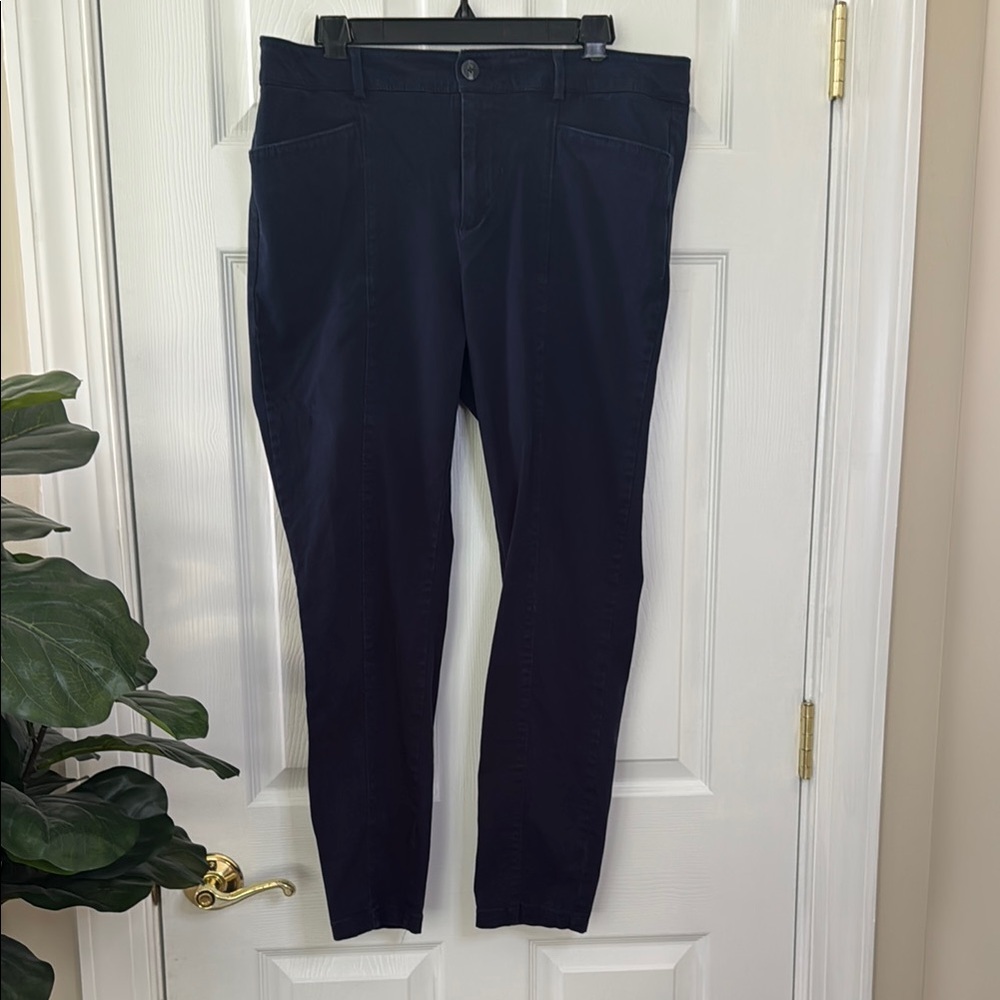 LOFT Blue Chinos with Tapered Design